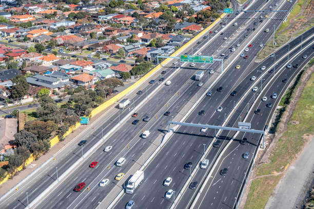 istock Aerial view of australian interstate 1182375766