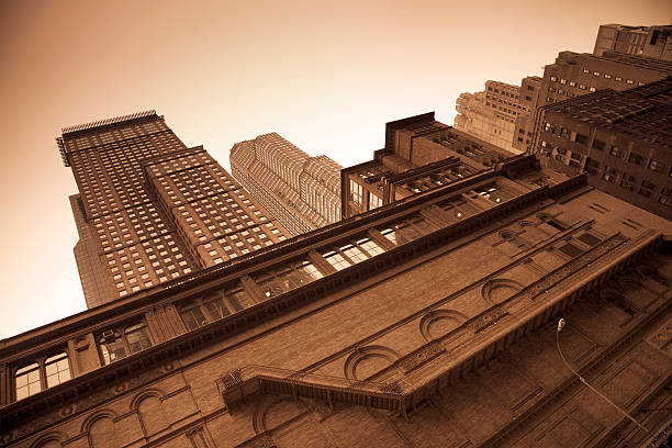 Skyscrapers on Wall Street, New York, USA.