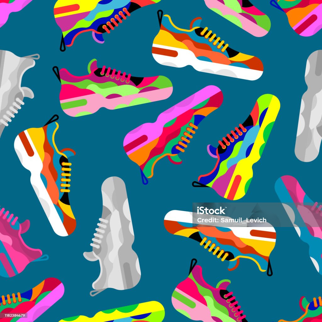 Mẫu Sneaker Liền Mạch Nền Giày Thể Thao Kết Cấu Giày Thể Thao ...