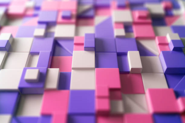 istock Abstract multicolored geometric shapes backgrounds 1182386408