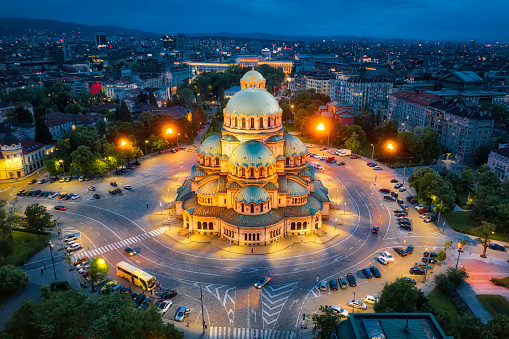 Catedral Alexander Nevsky en Sofía, Bulgaria, tomada en mayo de 2019, tomada en HDR photo