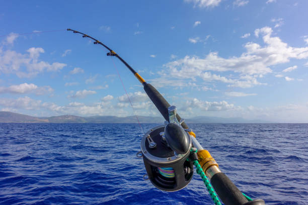 istock Deep Sea Fishing rod 1182397831
