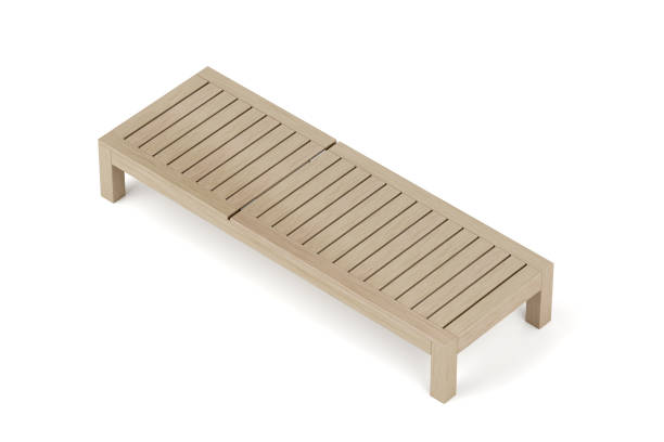 istock Wooden sun lounger 1182399479