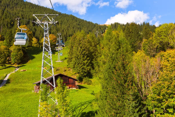 istock Grindelwald, Switzerland village and mountains view 1182403034