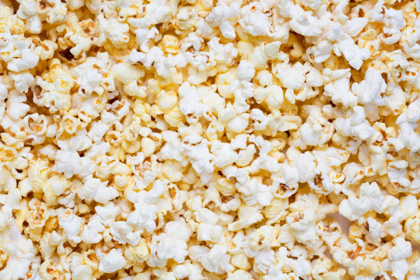 istock Fresh tasty salty popcorn as a food background or texture. 1182404241