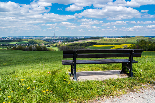 Erzgebirge view of Chemnitz in Saxony