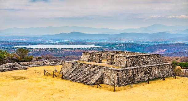 Xochicalco archaeological site in Mexico Xochicalco archaeological site, UNESCO world heritage in Morelos, Mexico cuernavaca stock pictures, royalty-free photos & images