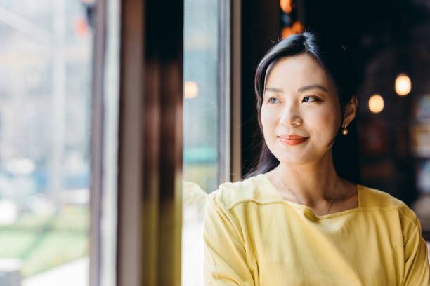 Portrait of confident Asian businesswoman. Asia, Singapore, Japan, Korea, China - East Asia, Shanghai, Women, Businesswomen chinese woman stock pictures, royalty-free photos & images