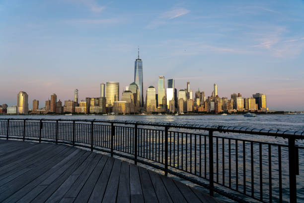 istock Lower Manhattan Skyline at Night, NYC, USA 1182423151