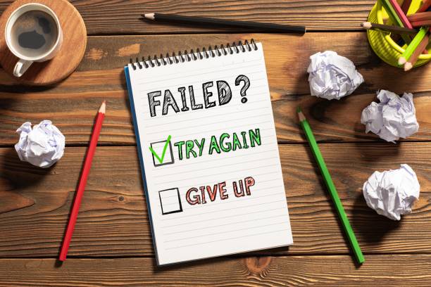istock Concept For Try Again or Give Up Option After Failure 1182423478