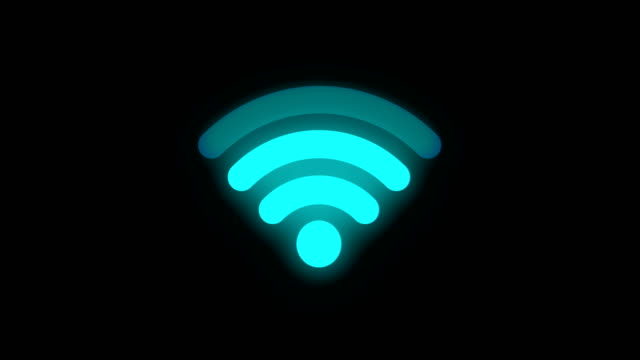 Wifi Sign In Neon Color, 4K Loop
