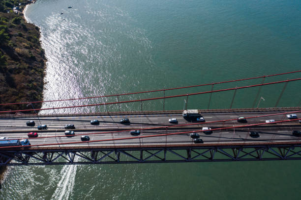 istock Traffic on the 25 de Abril bridge 1182432775