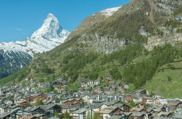 istock Mountain Matterhorn in Zermatt, Switzerland 1182434754
