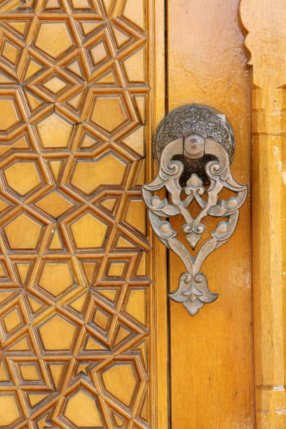 istock A wooden door with traditional Turkish patterns 1182435831