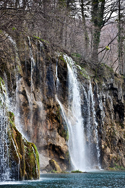 cascata nel parco nazionale dei laghi di plitvice - plitvice lakes national park water lake national park foto e immagini stock