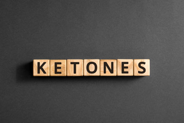 Ketones - word from wooden blocks with letters stock photo