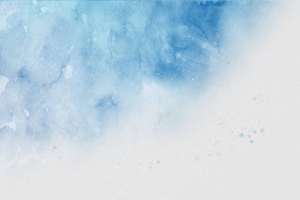 istock Abstract blue sky watercolor background. 1182445970