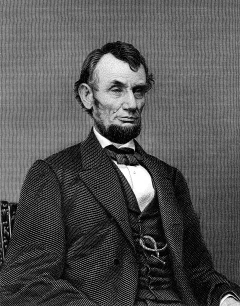 prezydent abraham lincoln - name of person stock illustrations