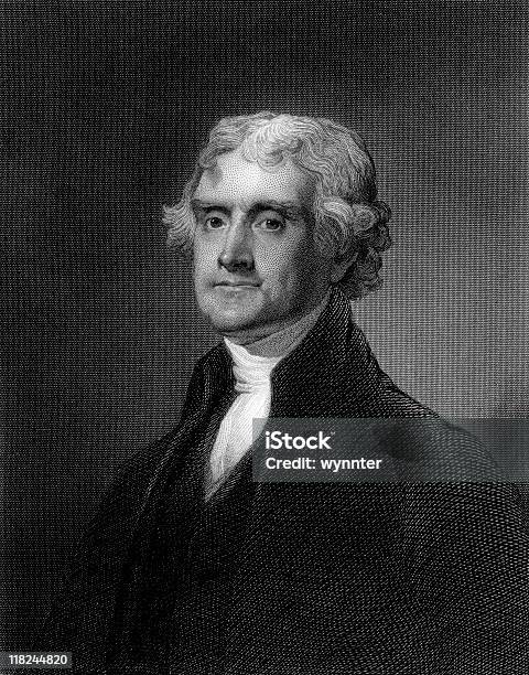 Portrait Von Thomas Jefferson Stock Vektor Art und mehr Bilder von Alt - Alt, Altertümlich, Antiquität