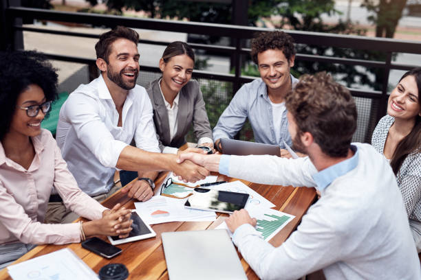 istock Let's take over the business world 1182450686