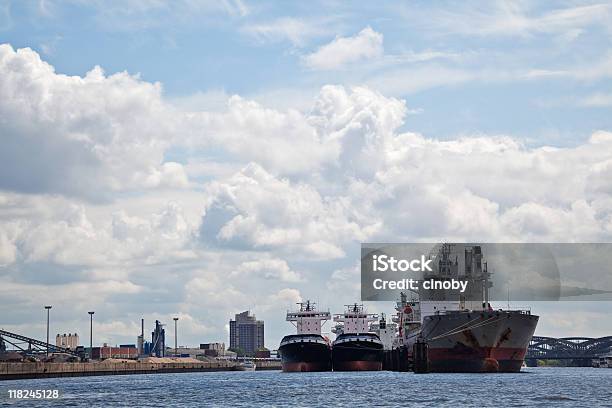 Hamburg Habour Stock Photo - Download Image Now - Hamburg - Germany, In A Row, No People