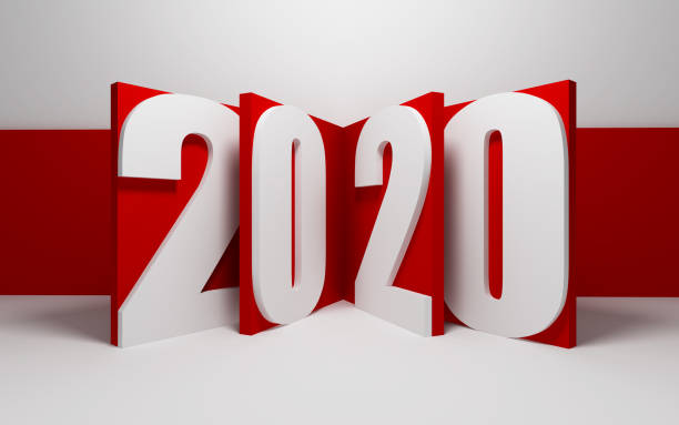 istock 2020 Happy new year creative design background or greeting card 1182452426