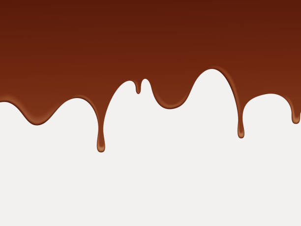 ilustraciones, imágenes clip art, dibujos animados e iconos de stock de fondo abstracto de chocolate fluido. - chocolate