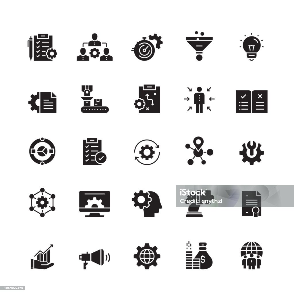 Product Management Related Vector Icons Icon stock vector