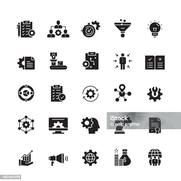 Product Management Related Vector Icons Stock Illustration - Download Image Now - Icon, Organization, Leadership