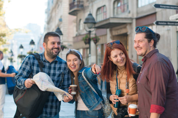 istock Young tourists exploring the city 1182468247