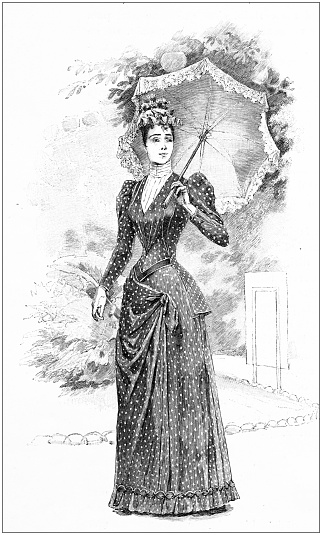 Antique illustration: Woman portrait