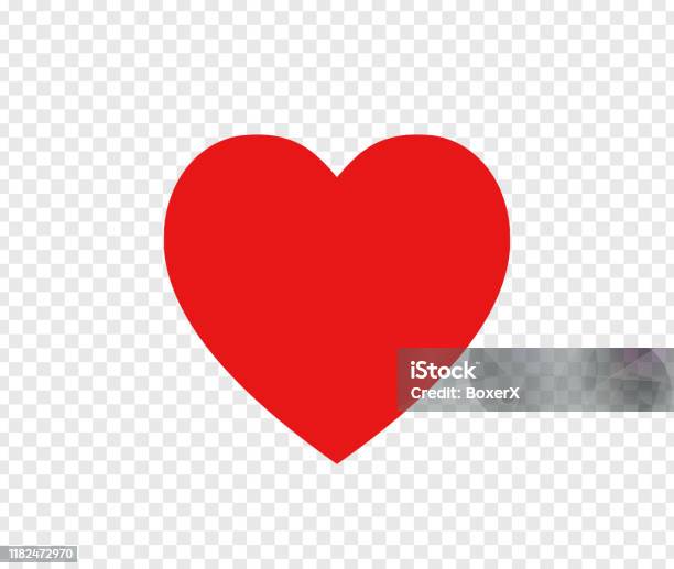 Red Heart Sign Isolated On Transparent Background Valentines Day Icon Hand  Drawn Heart Shape World Heart Day Concept Love Icon Vector Illustration  Stock Illustration - Download Image Now - iStock