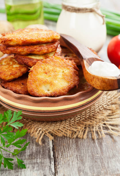 istock Homemade potato pancakes 1182473806