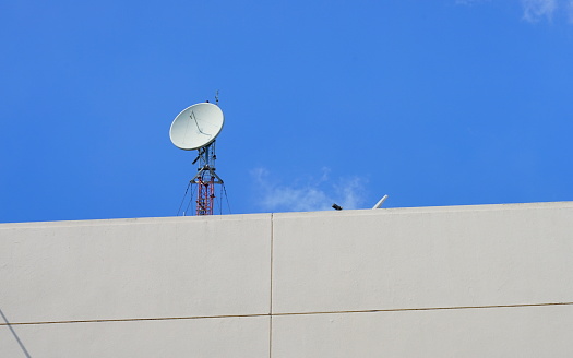 Antenna - Aerial, BBC, Blue, Bowl, Broadcasting