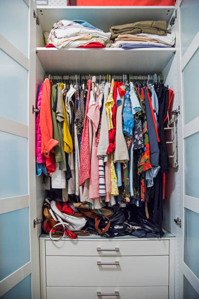 istock Wardrobe Full Of Clothes 1182474878