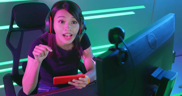 istock cybersport gamer have live stream 1182476178