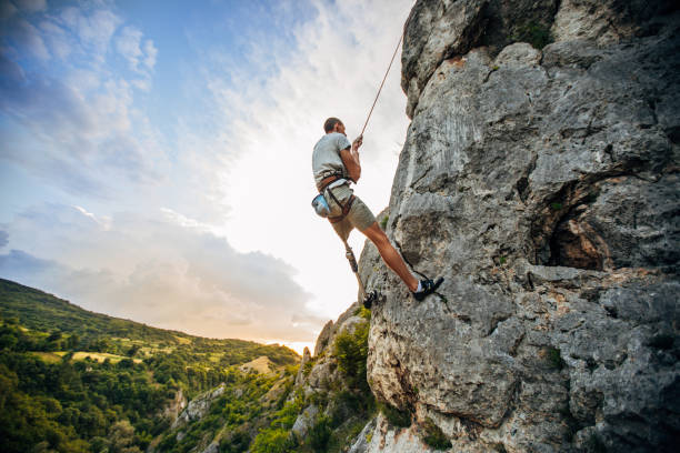 istock Disability young man free  climbing 1182477952