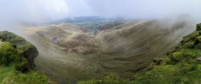 Panorama of Pen y Fan Mountains in Wales