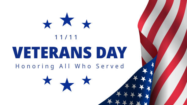 illustrazioni stock, clip art, cartoni animati e icone di tendenza di happy and free veterans day 11 novembre - national arms