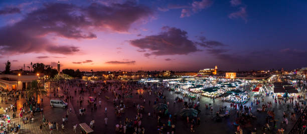 istock Marrakech main square, Jamaa el Fna, during a sunset 1182485177