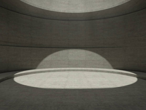 istock Platform for design,Blank product,Empty room with shadow on the wall .3D rendering. 1182485614
