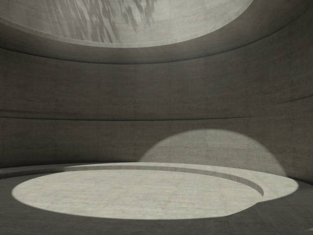 istock Platform for design,Blank product,Empty room with Tree shadow on the wall .3D rendering. 1182485662