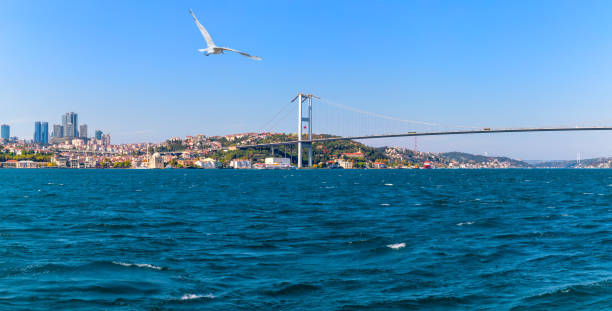 istock Istanbul Bosphorus Bridge, beautiful summer panorama, Turkey 1182486044