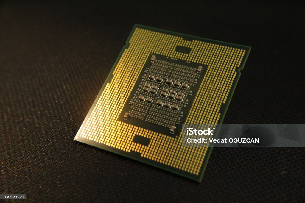 Desktop Computer Processor Cpu Closeup Stock Photo - Download Image Now ...