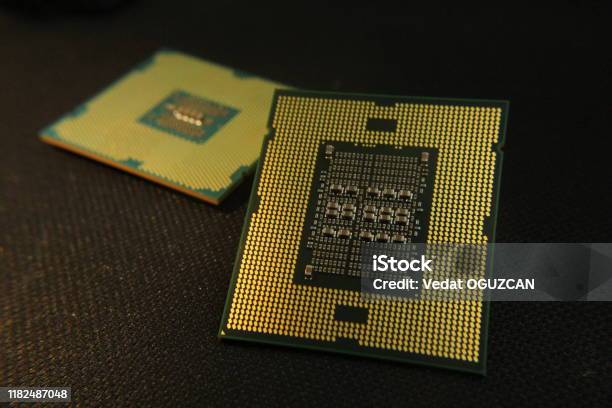 Desktop Computer Processor Cpu Closeup Stock Photo - Download Image Now ...