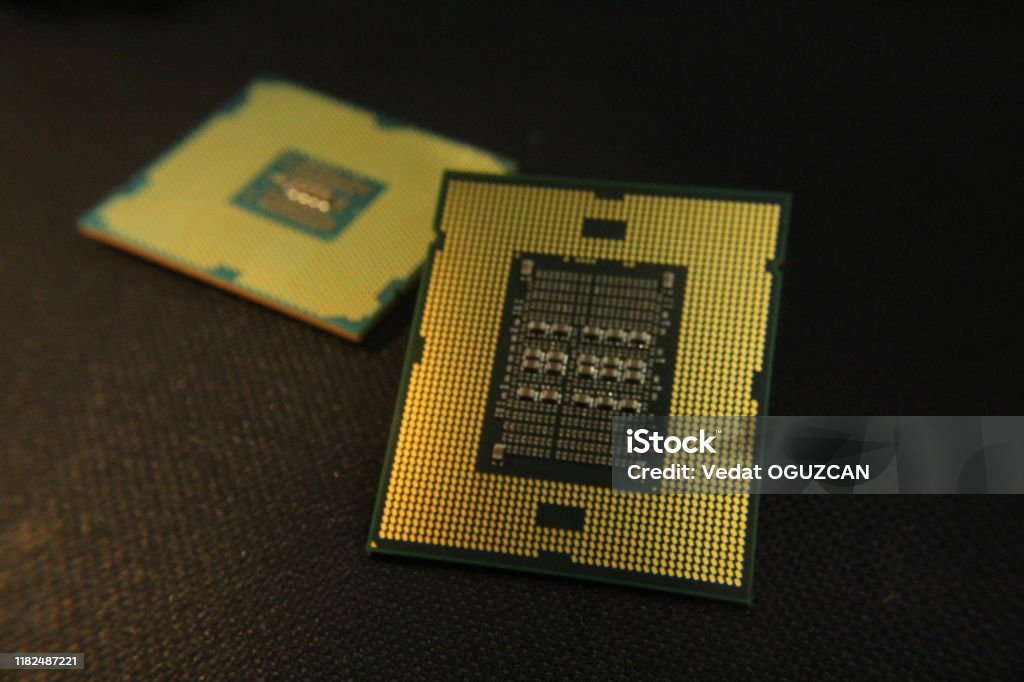 Desktop Computer Processor Cpu Closeup Stock Photo - Download Image Now ...