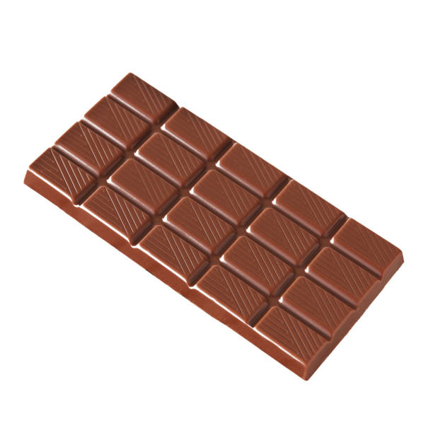 Chocolate isolated on white background stock photo