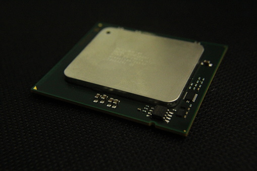 Desktop Computer Processor Cpu Closeup Stock Photo - Download Image Now ...