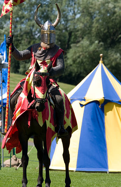 istock Mounted Knight at a Medieval Re-enactment 118248995