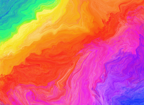 Bright Rainbow Colors Abstract Background Stock Illustration - Download  Image Now - Rainbow, Pride, Backgrounds - iStock